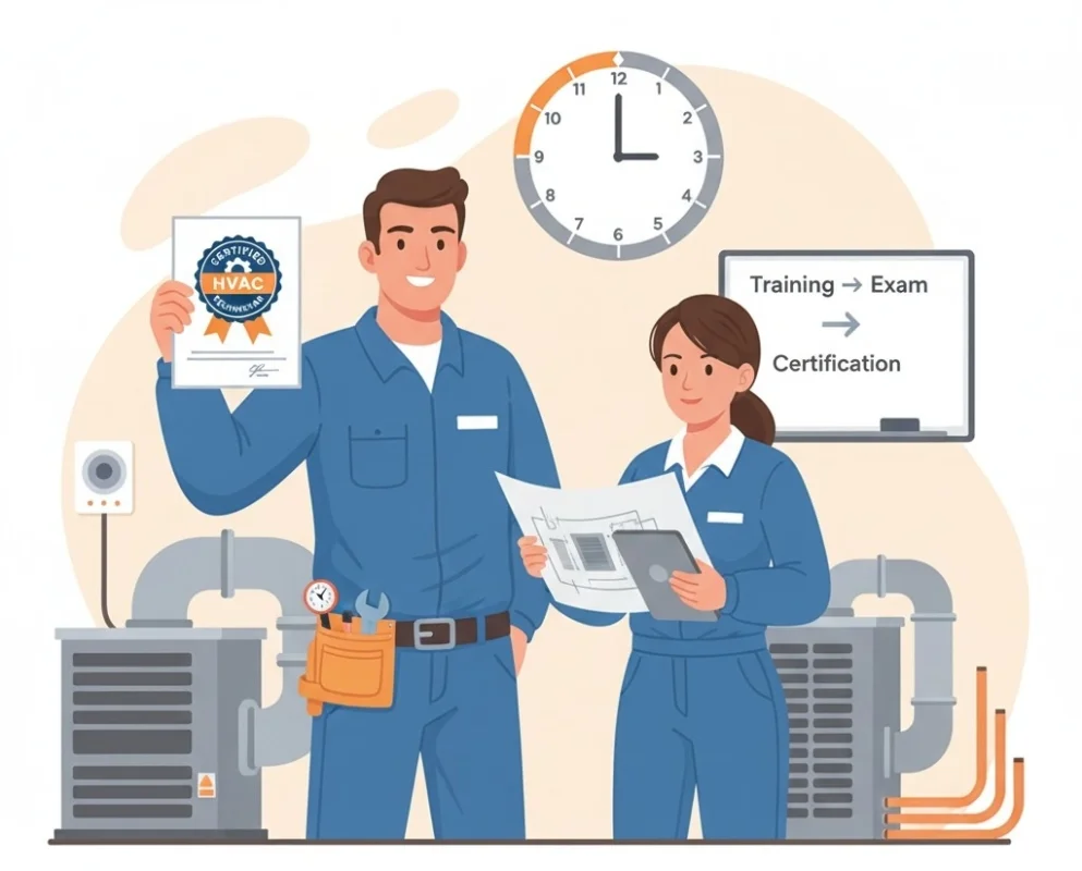 Top HVAC Certifications and How Long They Take to Earn